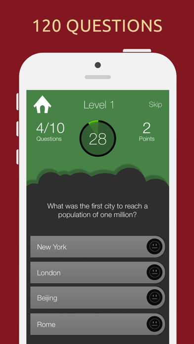 World History Trivia Quiz App Store screenshot